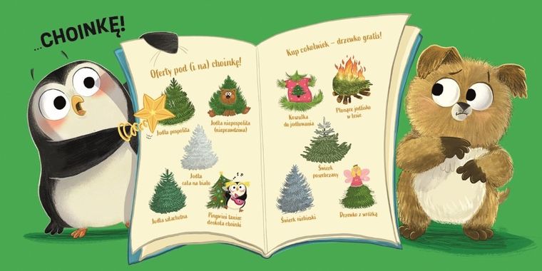 Idealne święta. Pingwinek i szczeniak