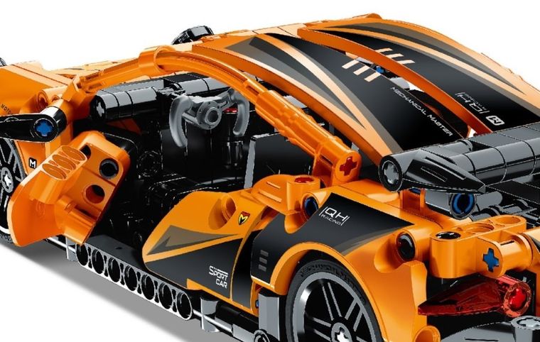 iM.Master, auto pomarańczowe, klocki, 490 elementów