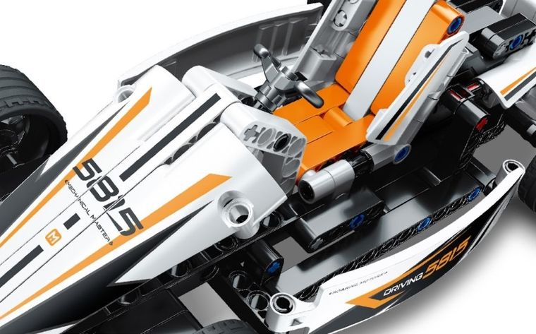 iM.Master, bolid biały, klocki, 187 elementów