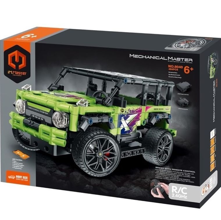 iM.Master, RC auto terenowe lime, klocki, 484 elementów