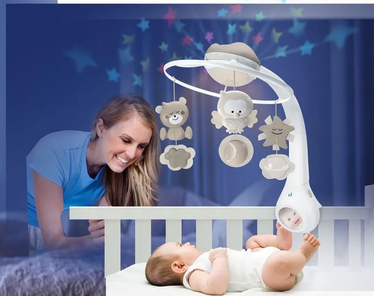 Infantino, muzyczna karuzela interaktywna 3w1, beżowa