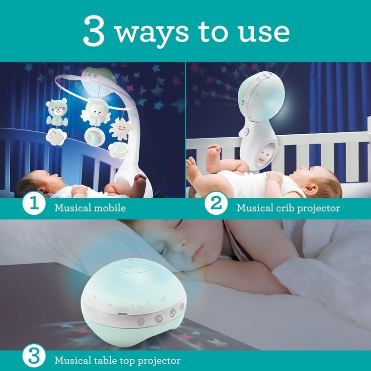 Infantino, muzyczna karuzela interaktywna 3w1, zielona