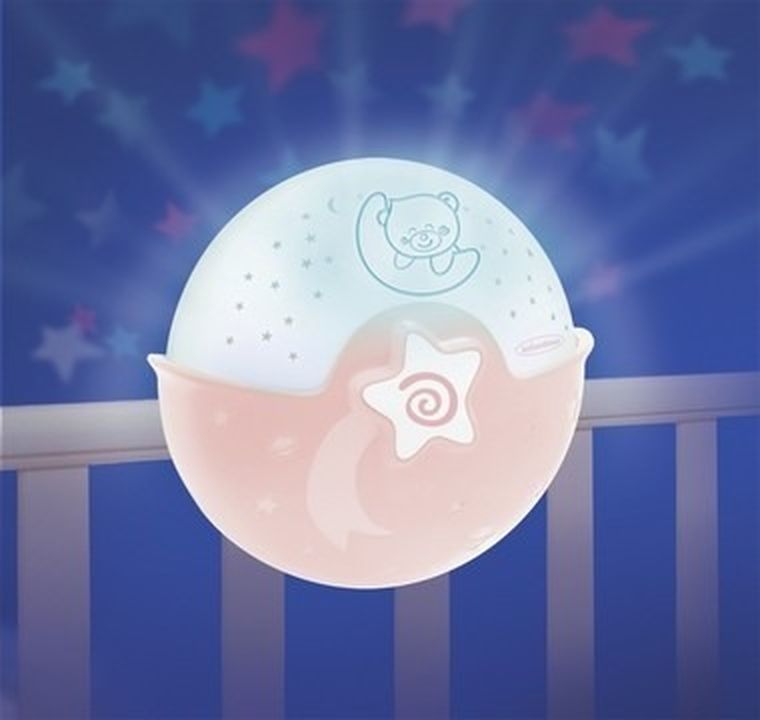 Infantino, projektor 2w1, pudrowy róż