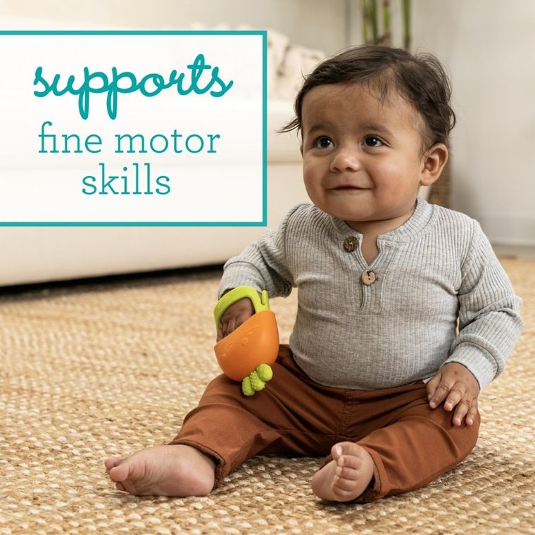 Infantino, silikonowa gryzak, rękawiczka