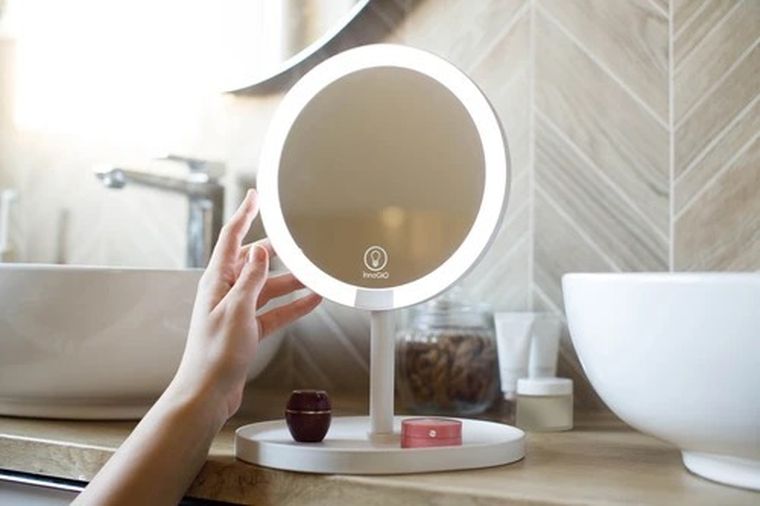 InnoGIO, GIOperfect Diamond Glow, lusterko kosmetyczne, z podświetleniem LED