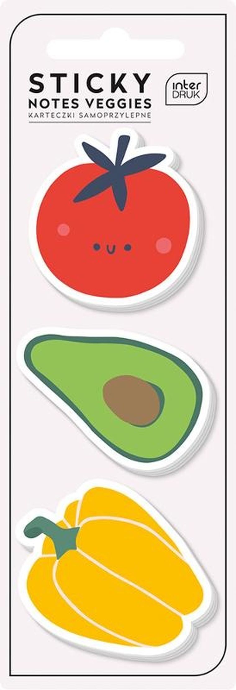 Interdruk, karteczki samoprzylepne, owoce, 45-45, 25 kartek