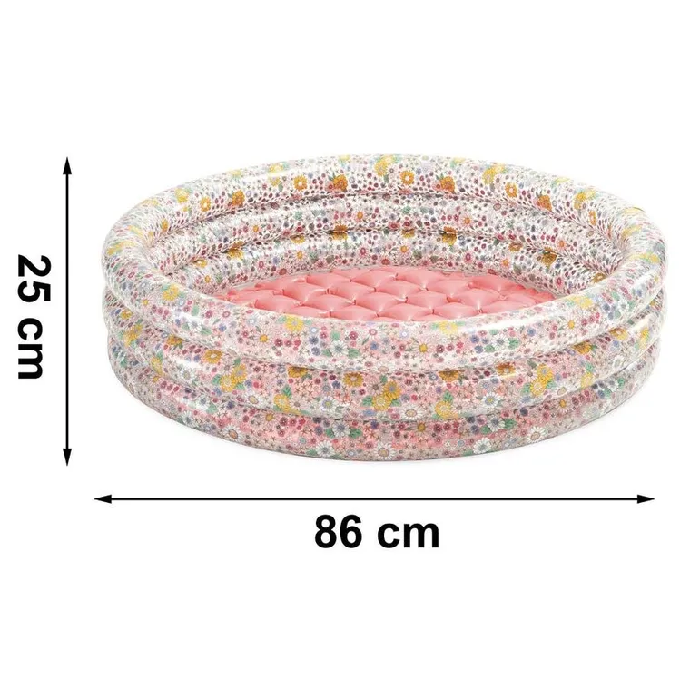 Intex, basen dmuchany, okrągły, kwiatki, 25-86 cm