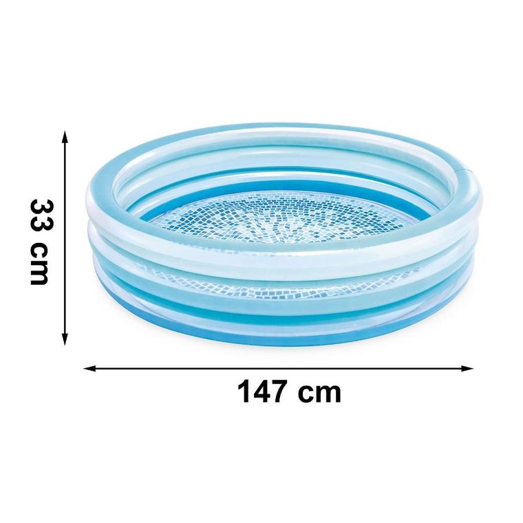 Intex, basen dmuchany, okrągły, mozaika, 33-147 cm