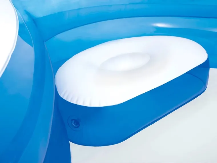 Intex, basen dmuchany z siedziskami, kwadratowy, 229-229-66 cm