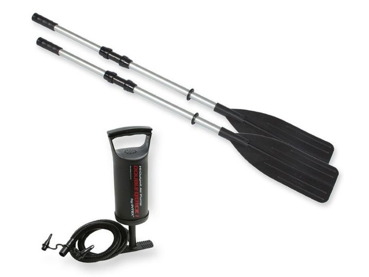 Intex, Challenger 3, ponton, z wiosłami i pompką, 295-137-43 cm