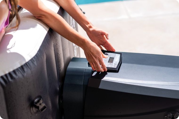 Intex, dmuchane SPA jacuzzi z hydromasażem, 6 os., akcesoria, 218-71 cm