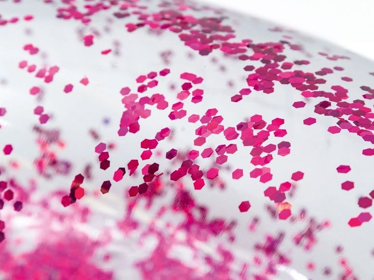 Intex, koło dmuchane, brokatowe, różowe, 107 cm