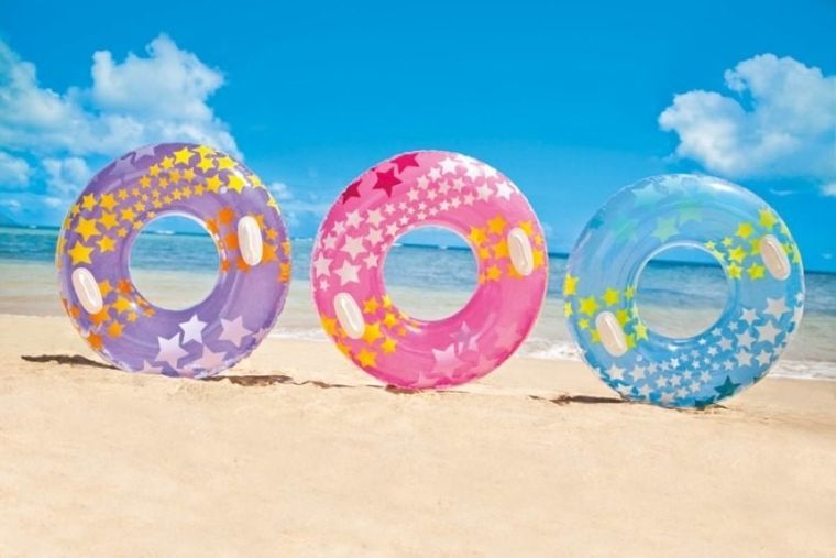 Intex, koło do pływania, z uchwytami