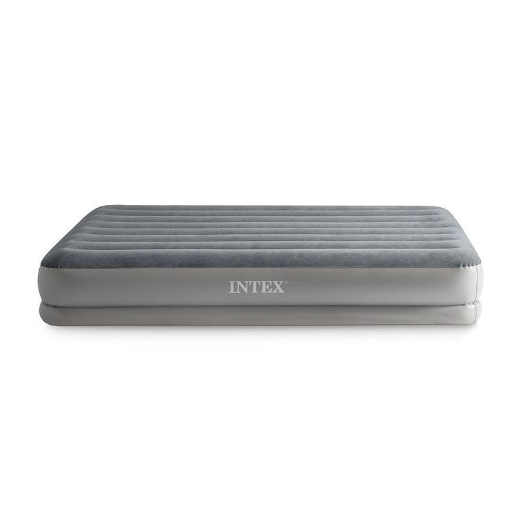 Intex, materac dmuchany z wbudowaną pompką elektryczną, 203-152-30 cm