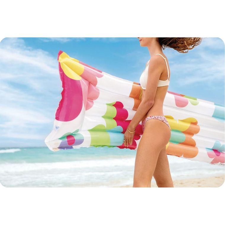 Intex, materac do pływania, Kwiatki