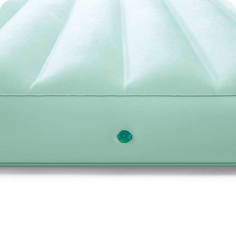 Intex, materac welurowy, jednooosobowy, niebieski, 157-88-18 cm