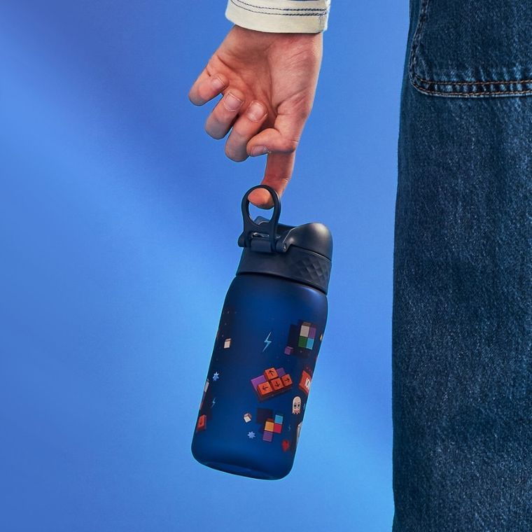 ION8, Gry, bidon z ustnikiem, granatowy, 350 ml