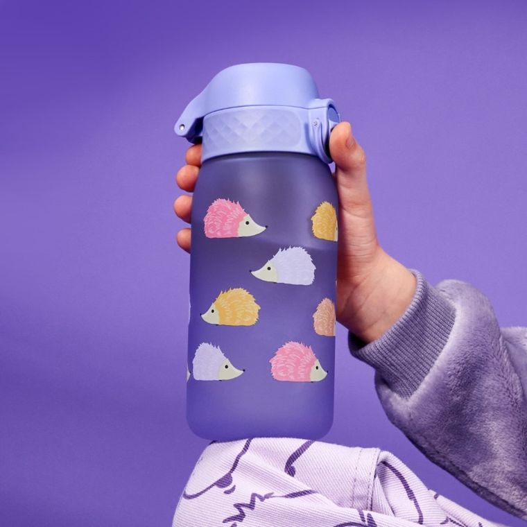 Ion8, Jeżyki, bidon z ustnikiem, fioletowy, 350 ml