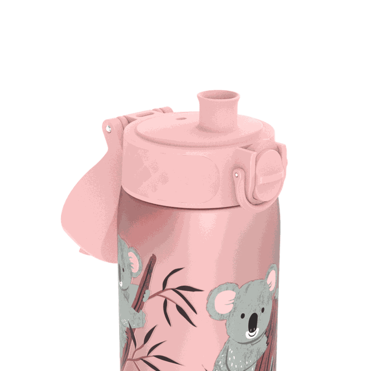 Ion8, Koala, bidon z ustnikiem, różowy, 500 ml