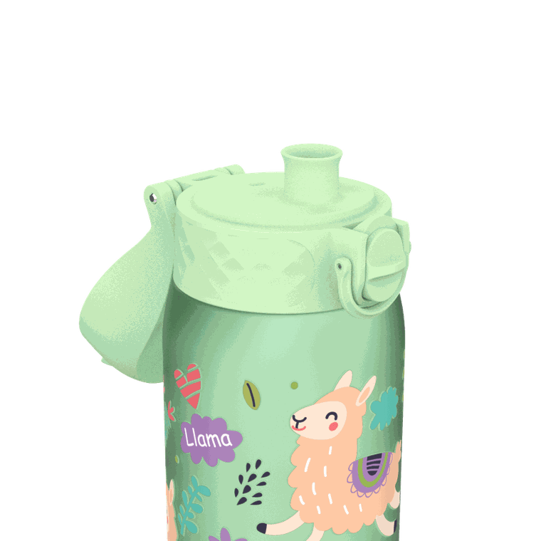 Ion8, Lama, bidon z ustnikiem, zielony, 350 ml