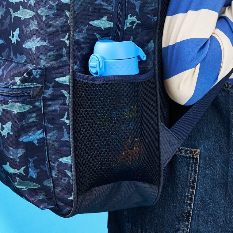 ION8, Morskie zwierzęta, bidon z ustnikiem, niebieski, 350 ml