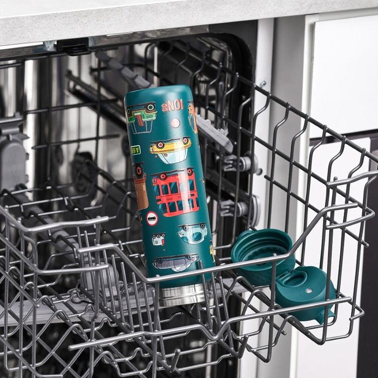 ION8, Samochody, bidon stalowy z ustnikiem, morski, 600 ml