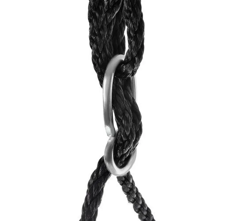 Iso Trade, huśtawka bocianie gniazdo, czarna, 100 cm