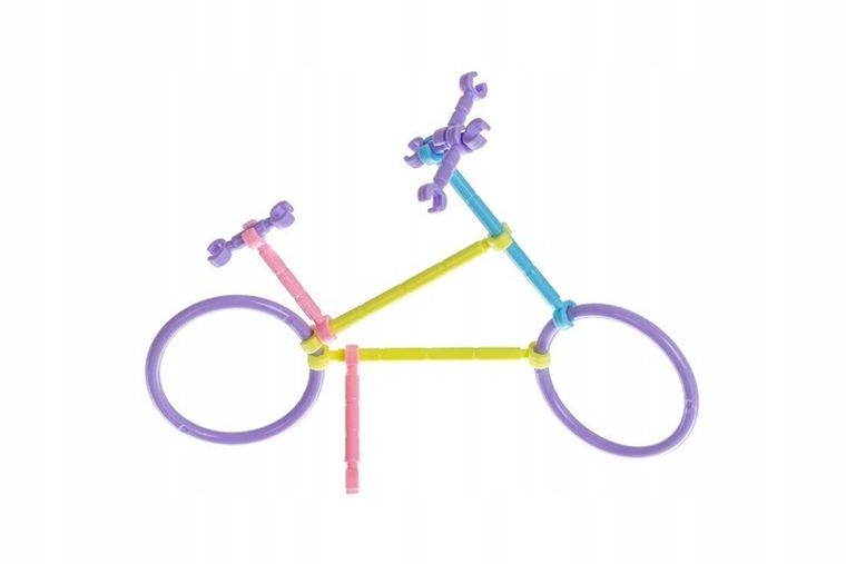 Iso Trade, klocki konstrukcyjne, słomki, 1000 elementów