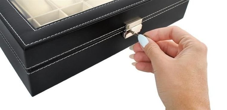 Iso Trade, organizer na zegarki i okulary, czarny