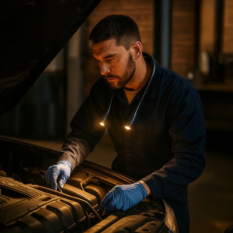 Izoxis, lampka LED do czytania na szyję