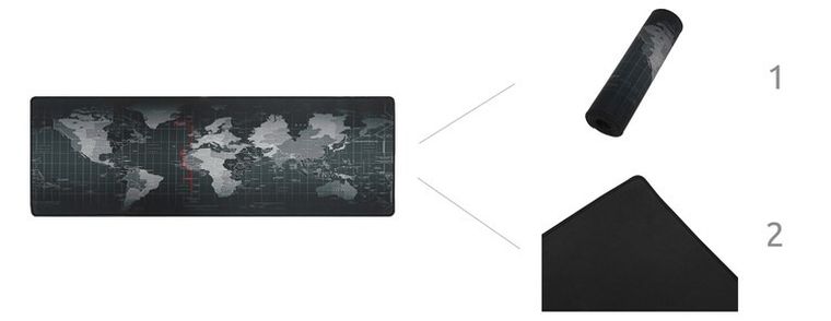 Izoxis, podkładka pod mysz klawiaturę, szara