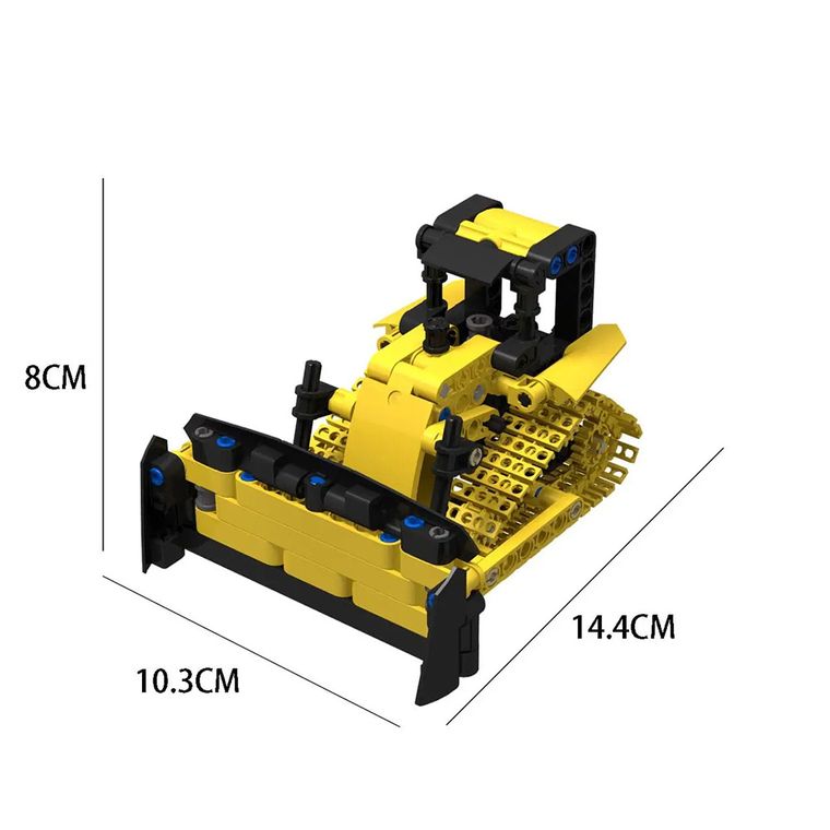 J Bricks, Buldożer, klocki konstrukcyjne, 244 elementy