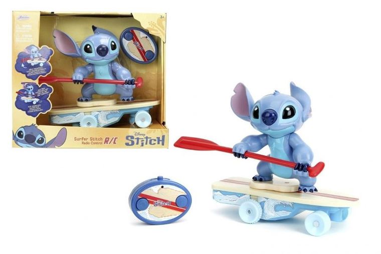 Jada Toys, Lilo i Stitchpojazd zdalnie sterowany z figurką, serfer, 25 cm