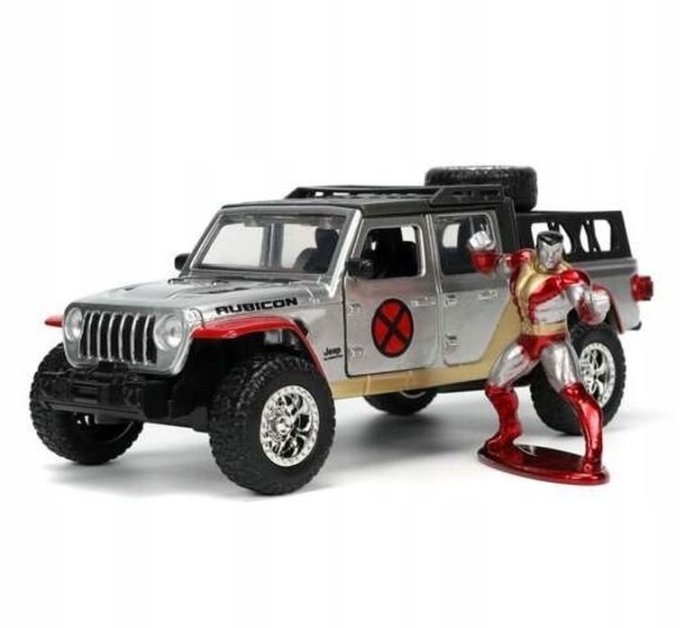 Jada Toys,x-Men, Jeep, model pojazdu z figurką, Gladiator, 1:32