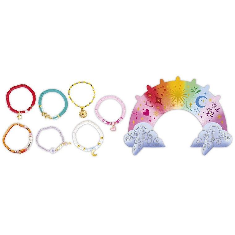 Janod, Bransoletka na każdy dzień tygodnia, zestaw do tworzenia biżuterii ze stojakiem