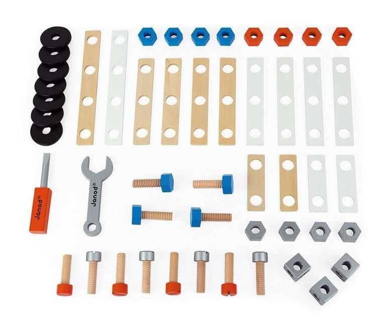 Janod, Brico ‘Kids, zestaw konstruktora, 50 elementów