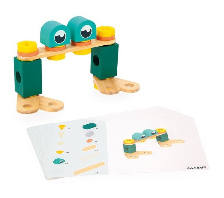 Janod, Brico'kids, zestaw konstruktora, 50 elementów