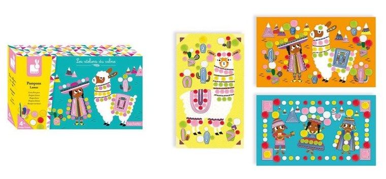 Janod, lamy, pompony