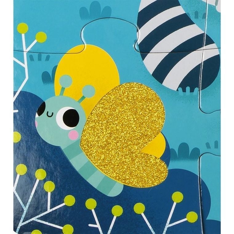 Janod, Leśne zwierzęta, puzzle sensoryczne, 20 elementów