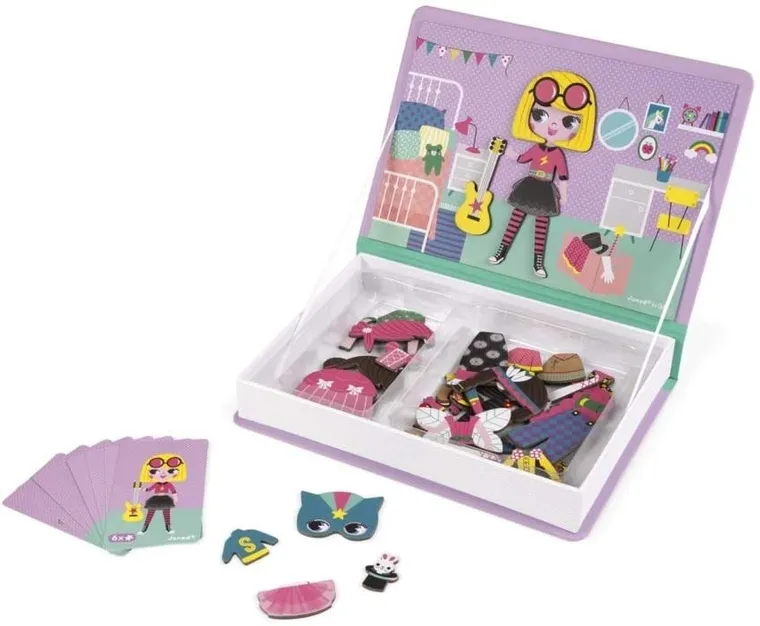 Janod, Magneti’book, Kostiumy, magnetyczna układanka