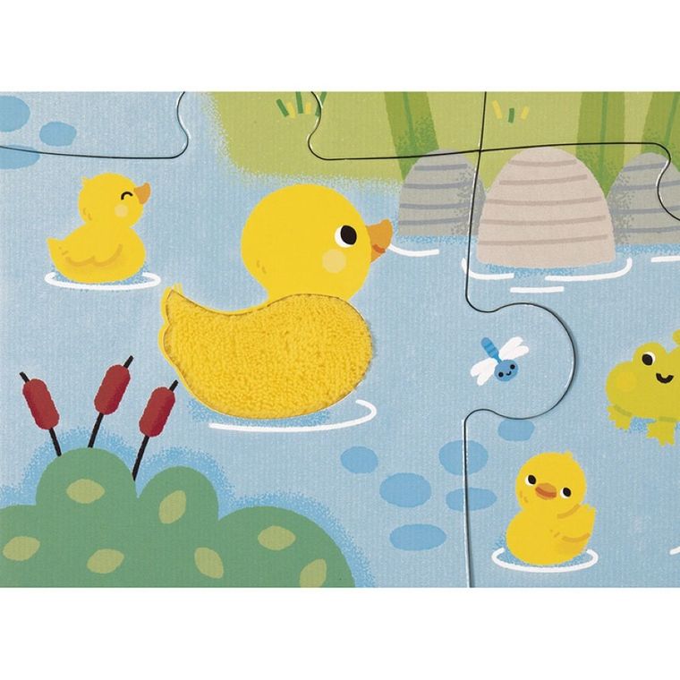 Janod, puzzle sensoryczne, farma, 20 elementów