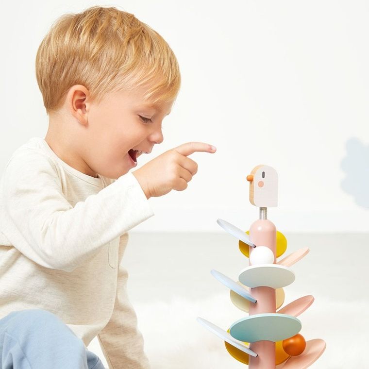 Janod, Sweet Cocoon, drewniany kulodrom, ptaszek