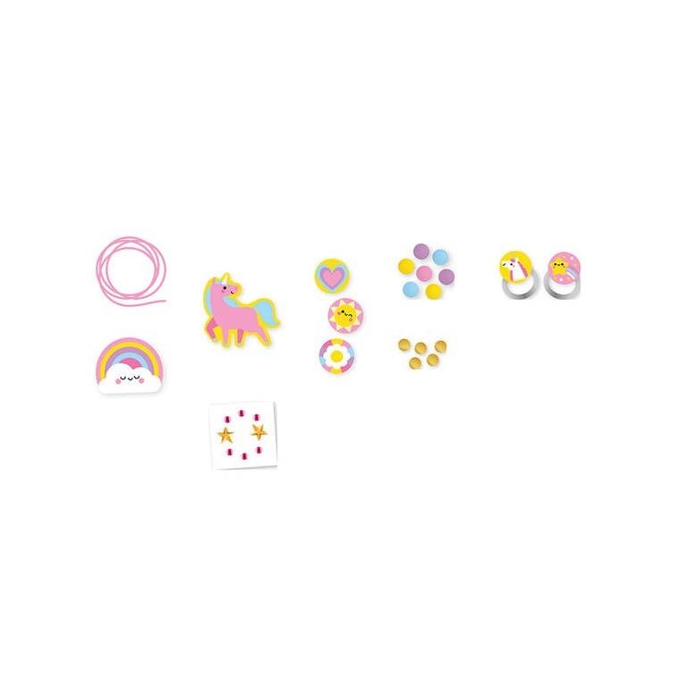 Janod, Tęczowa kraina, zestaw kreatywny do tworzenia biżuterii z drewna