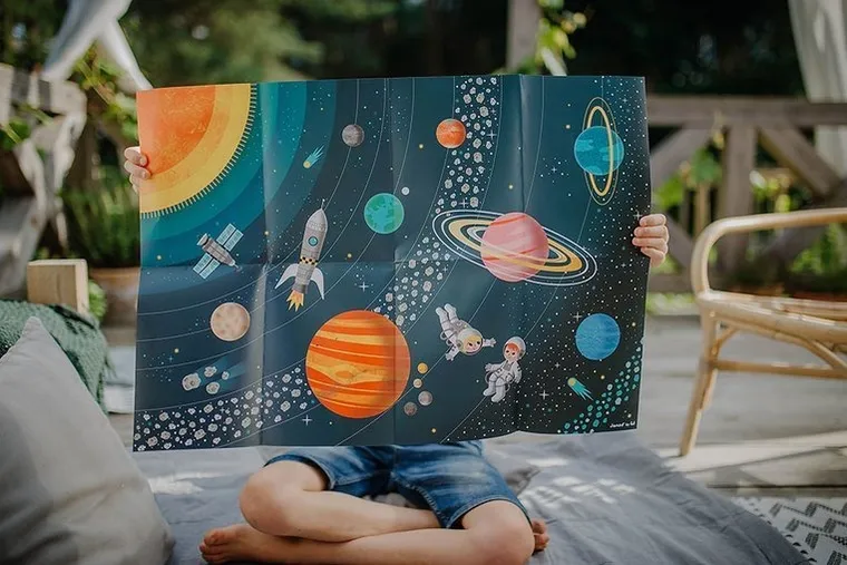 Janod, Układ słoneczny, puzzle edukacyjne, 100 elementów