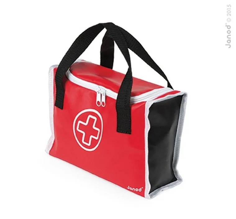 Janod, zestaw lekarza z akcesoriami, 10 elementów