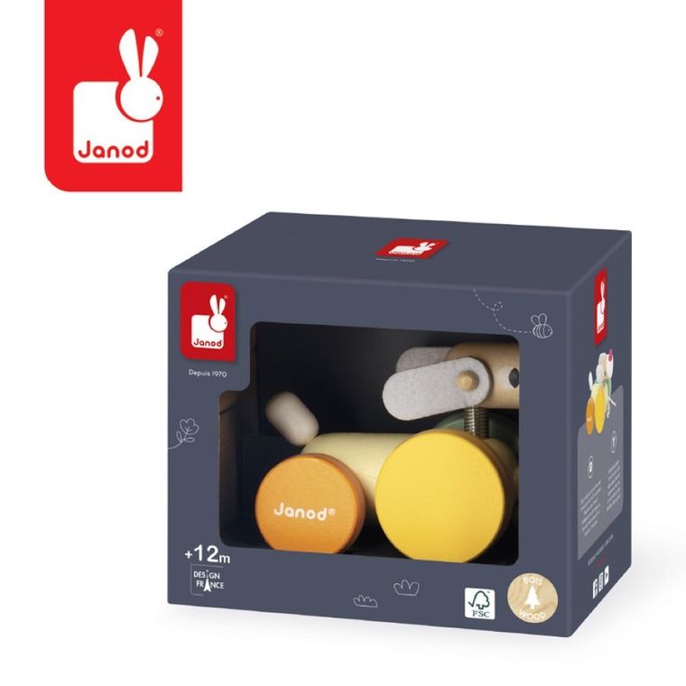 Janod, Zigolos, piesek drewniany do ciągnięcia