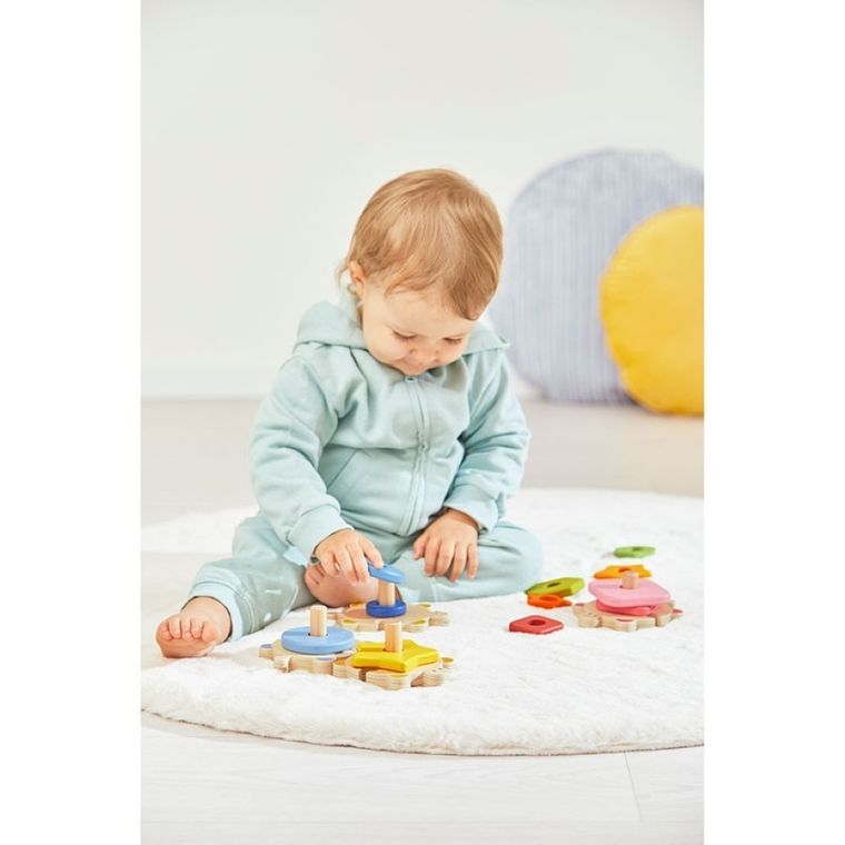 Janod, Żółwie, układanka drewniana, piramida