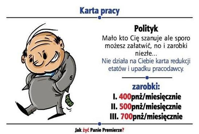 Jawa, Jak żyć Panie Premierze, gra planszowa