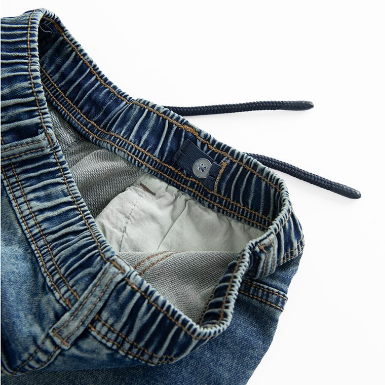 Jeansowe spodnie jogger z regulacją Cool Club