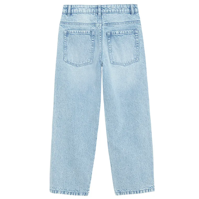 Jeansowe spodnie loose z luźną nogawką Cool Club